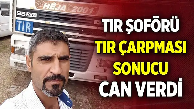 Tır şoförü olan yaya, tır çarpması sonucu can verdi