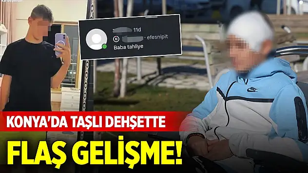 Konya'da taşlı dehşette flaş gelişme!