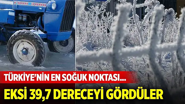 Türkiye'nin en soğuk noktası Göle oldu! Termometreler eksi 39,7 dereceyi gördü