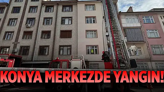 Konya merkezde yangın!