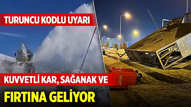Meteoroloji'den turuncu kodlu uyarı! Kuvvetli kar, sağanak ve fırtına geliyor