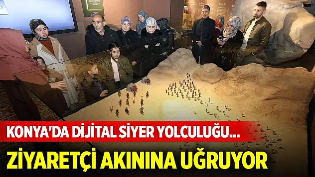 Konya'da dijital siyer yolculuğu... Taş Bina'daki sergi ziyaretçi akınına uğruyor