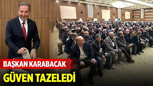 Konya'da Başkan Karabacak güven tazeledi