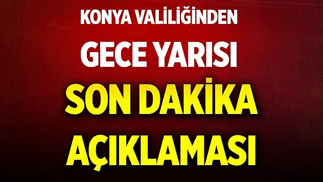 Konya merkezde okullara buzlanma tatili... 14 Ocak çarşamba günü eğitim yapılmayacak
