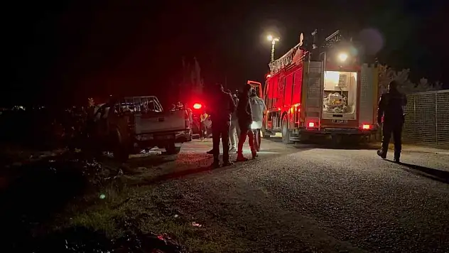 Araç içinde yanmış ceset bulundu