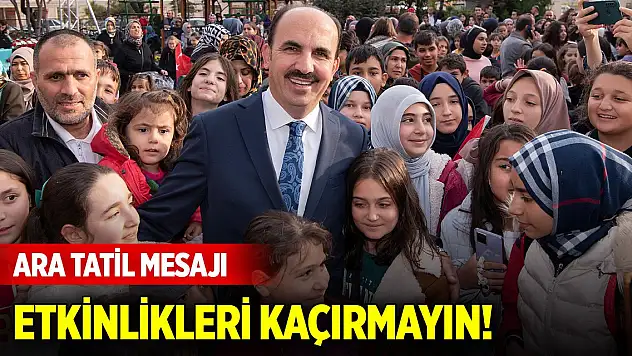 Başkan Altay'dan öğrencilere ara tatil mesajı! Bilim Merkezi'ndeki etkinlikleri kaçırmayın