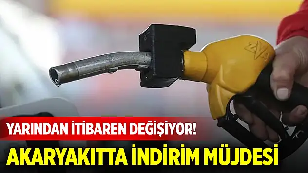 Akaryakıtta indirim müjdesi: Yarından itibaren tabelalar değişiyor!