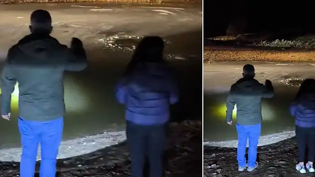 Mardin'de korkutan kayıp! İki çocuk için buz tutan gölette seferberlik