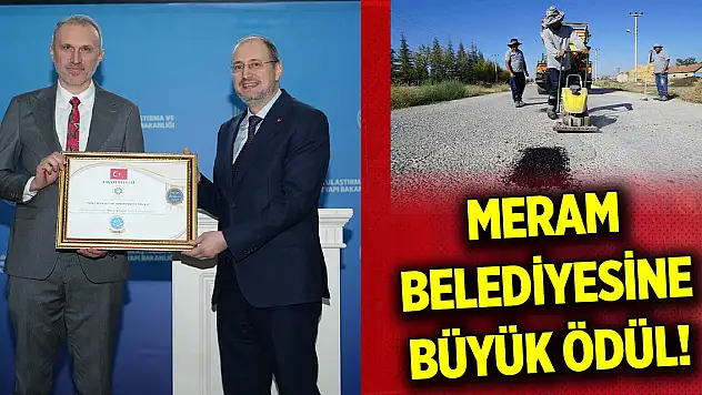 Meram Belediyesine büyük ödül! Yapay zeka yollardaki hasarı saniyeler içinde tespit ediyor