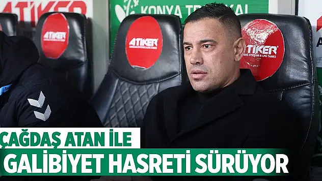 Konyaspor'un Çağdaş Atan ile galibiyet hasreti sürüyor