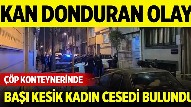 Kan donduran olay... Çöp konteynerinde başı olmayan kadın cesedi bulundu