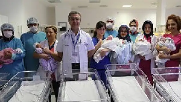 Konya'da dört ailenin ''üçüz'' bayramı