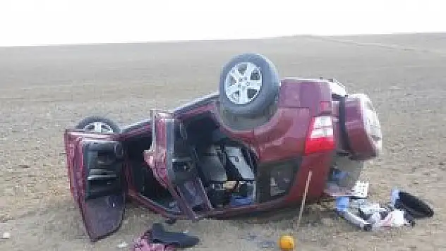 Yozgat'ta otomobil devrildi: 4 yaralı