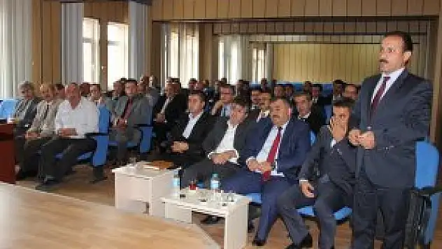 Seydişehir Kaymakamı Özyiğit, okul müdürleriyle bir araya geldi