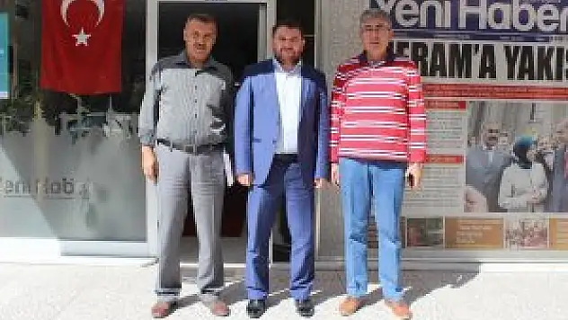 Sefa Özdemir ve Hüseyin Toptaş Yeni Haber'i kutladı