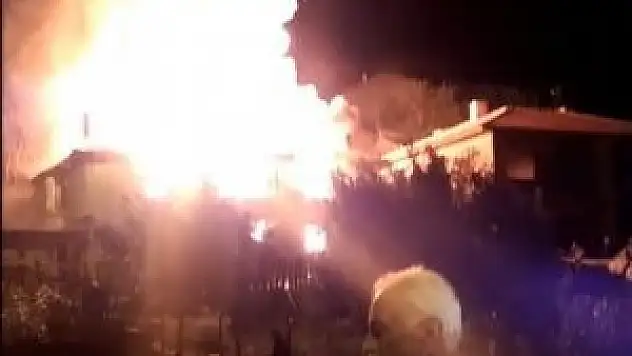 Kızılcahamam'da ev yangını