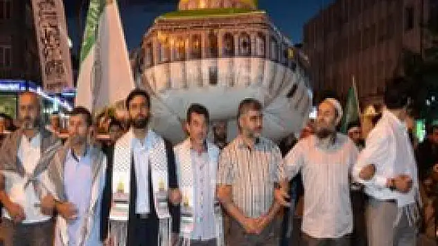 Konya'da 'Kudüs Özgür Olsun' yürüyüşü