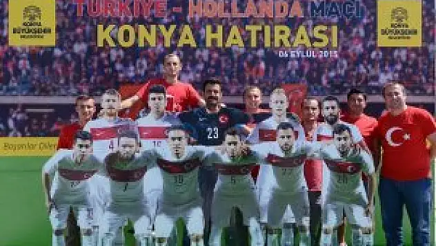 Konya'da Milli Takım hatıra köşesi ilgi gördü