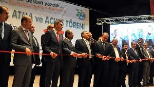 Bakan Eroğlu toplu açılış ve temel atma törenine katıldı