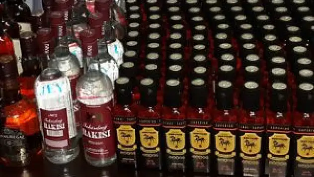 Kadirli'de kaçak içki operasyonu
