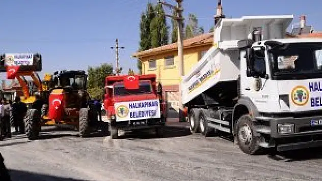 Halkapınar'da 15 iş makinesi ve araç hizmete girdi