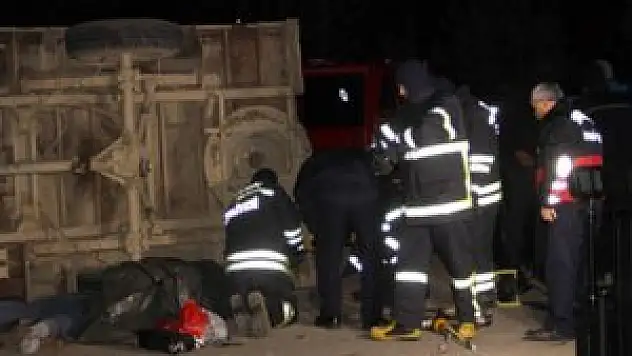 Hayvan yüklü kamyon ile otomobil çarpıştı: 1 ölü, 3 yaralı