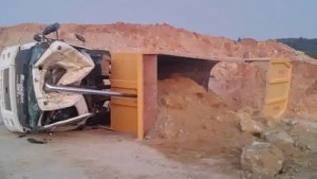 Otoyol inşaatında kaza: 1 ölü