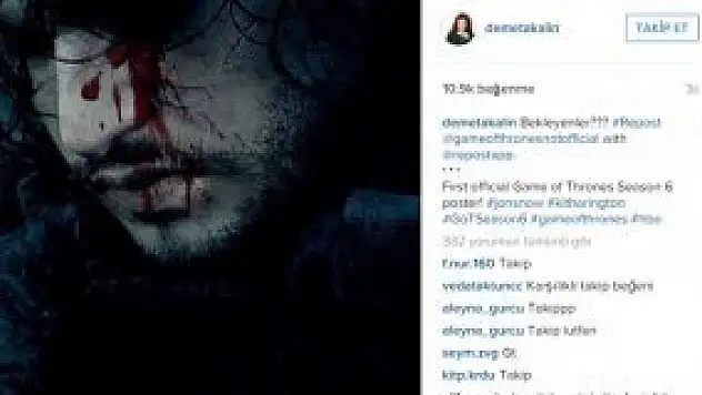 Demet Akalın, Game of Thrones hayranı çıktı