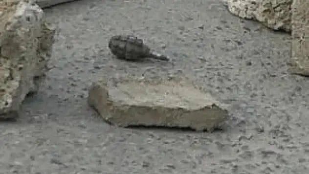 İş yerinde el bombası bulundu