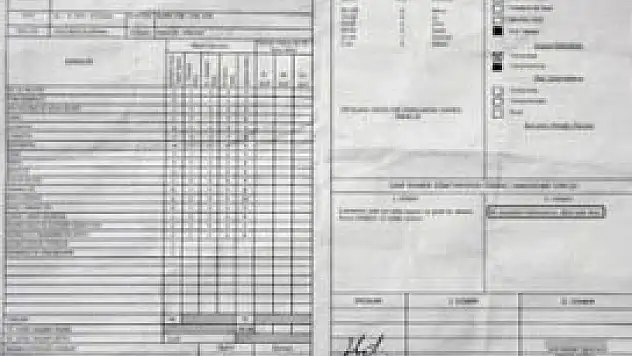 Karnede görülmemiş yazı!