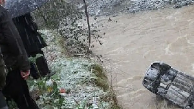 Otomobil dereye uçtu: 1 kayıp, 4 yaralı