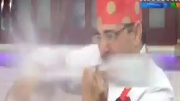 Canlı yayında şok kaza