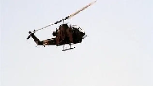 Helikoptere ateş açıldı