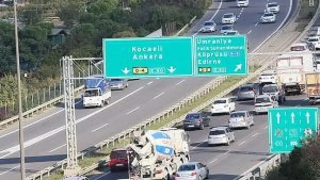 Köprü ve otoyol gelirleri yüzde 3,2 arttı