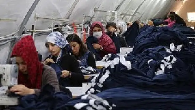 Tekstil ihracatını çadır kentten yapıyorlar