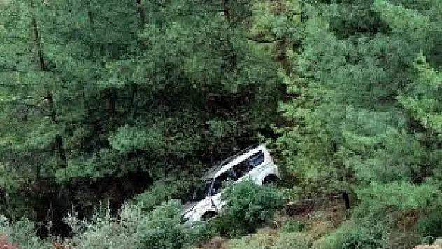 Ortağı ve alacaklılarına kızdı aracını uçurumdan attı