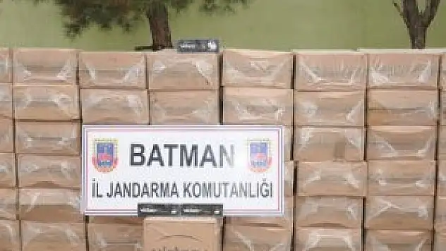 Batman'da 101 bin paket kaçak sigara ele geçirildi