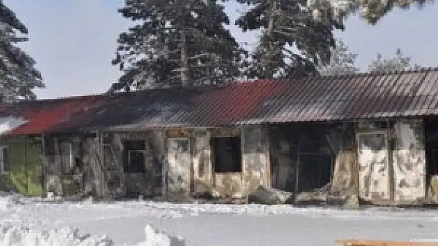 Kayak Merkezi'nde korkutan yangın