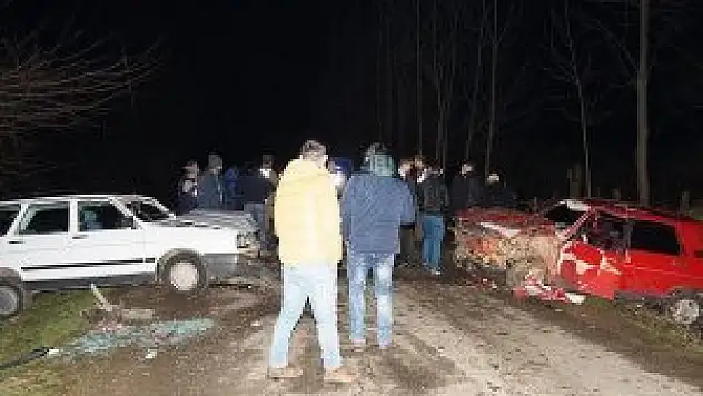 Düğün konvoyunda kaza: 7 yaralı