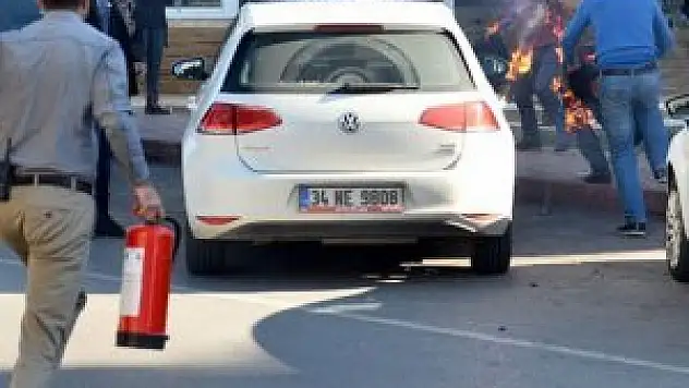 Belediye önünde kendini yakan vatandaştan acı haber