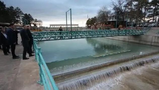Beyşehir Belediyesi'nden kanal içerisinde şelale projesi