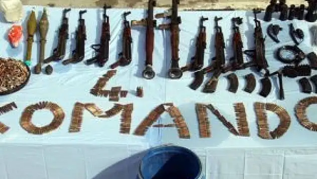 Tunceli'deki operasyonda çok sayıda mühimmat ele geçirildi