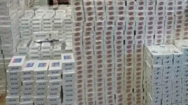 558 bin paket kaçak sigara ele geçirildi