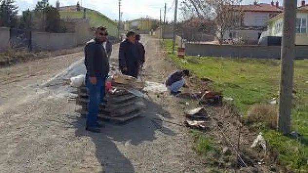 Cihanbeyli'de asfaltlama çalışmaları sürüyor