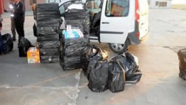 13 bin paket kaçak sigara ele geçirildi