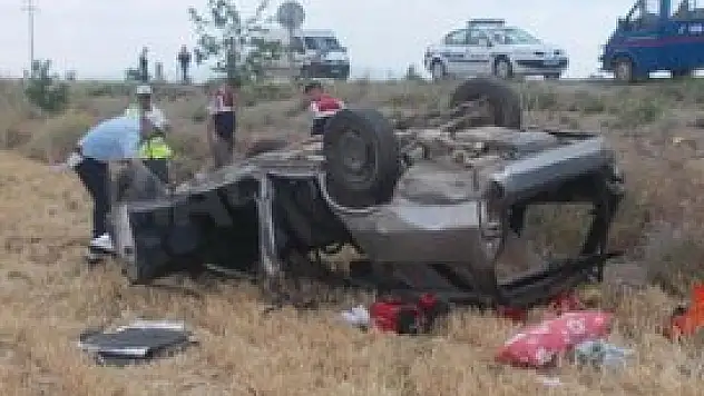 Otomobil takla attı 7 yaralı