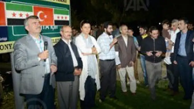 Suriyeli sığınmacılar Konya'da iftarda buluştu