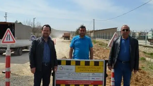 Ilgın'da doğalgaz boru hattı için çalışmalar başladı