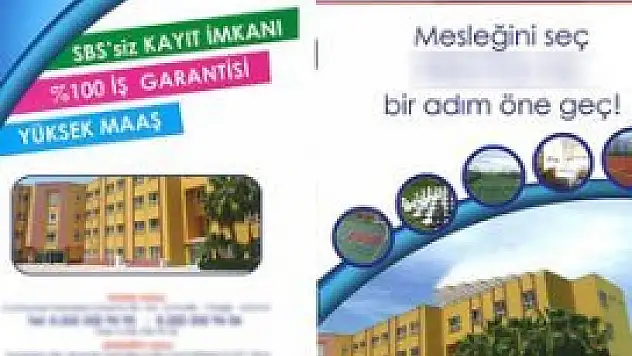 ''İş garantili'' ilanlar okul kapattıracak