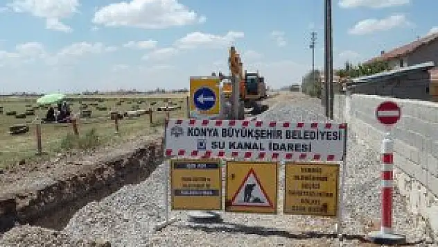 Cihanbeyli'de 3 mahalleye kanalizasyon şebekesi